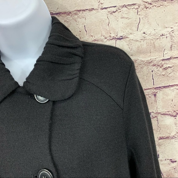 Coldwater Creek Black Double Breasted Cardigan Sweater - Picture 2 of 11